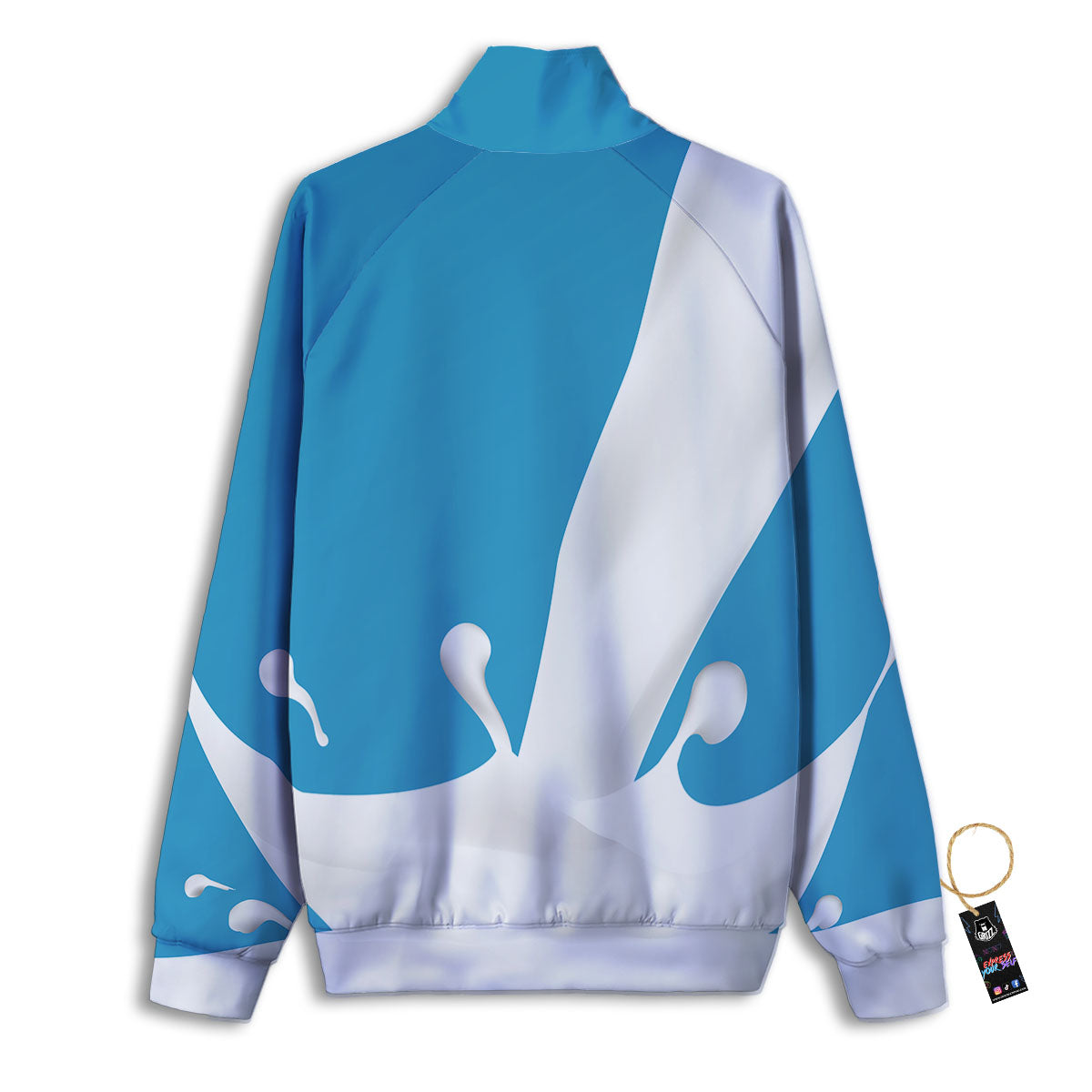 Splash Milk Print Track Jacket-grizzshop