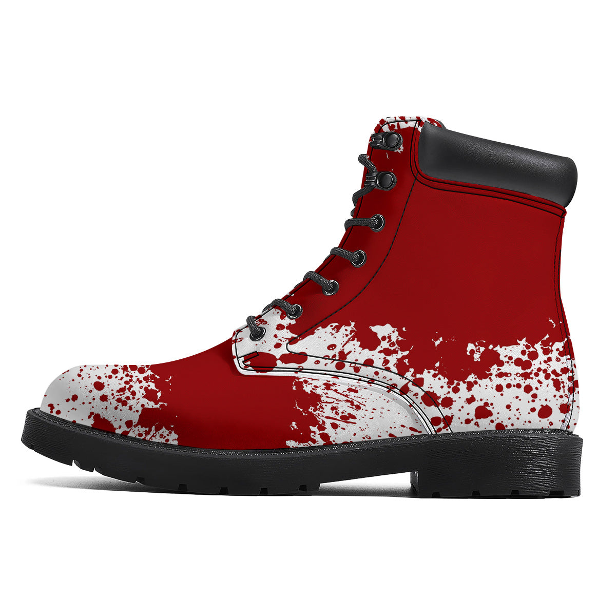 Splashed Blood Print Boots-grizzshop