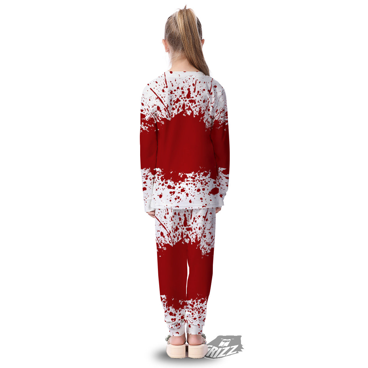 Splashed Blood Print Kid's Pajamas-grizzshop