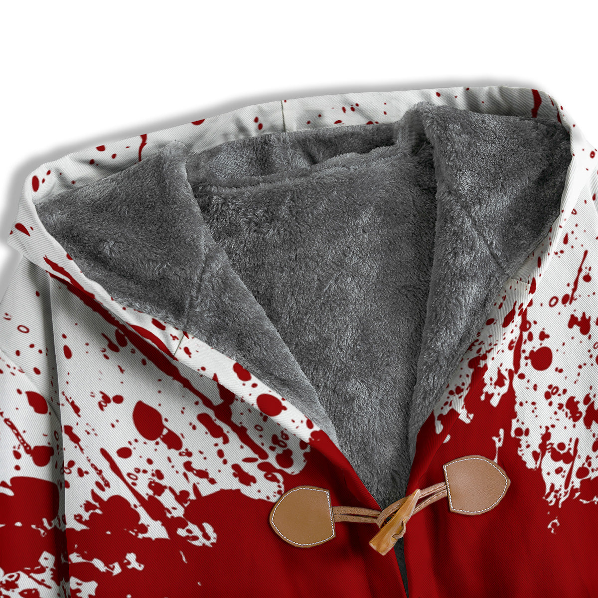 Splashed Blood Print Men's Windbreaker Jacket-grizzshop