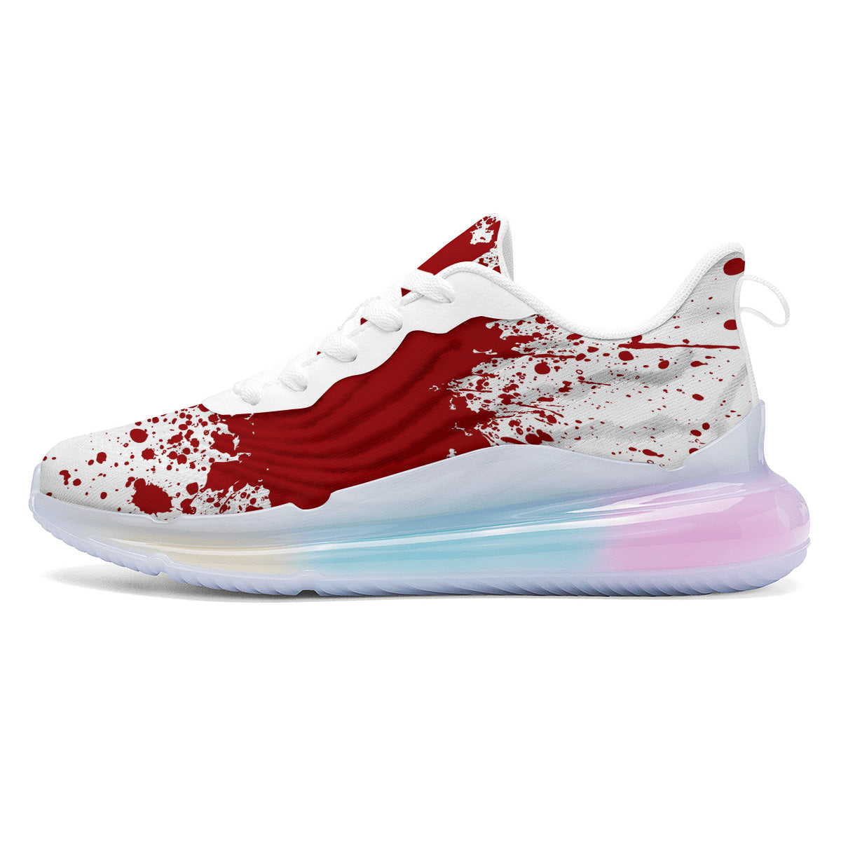 Splashed Blood Print Running Sneakers-grizzshop