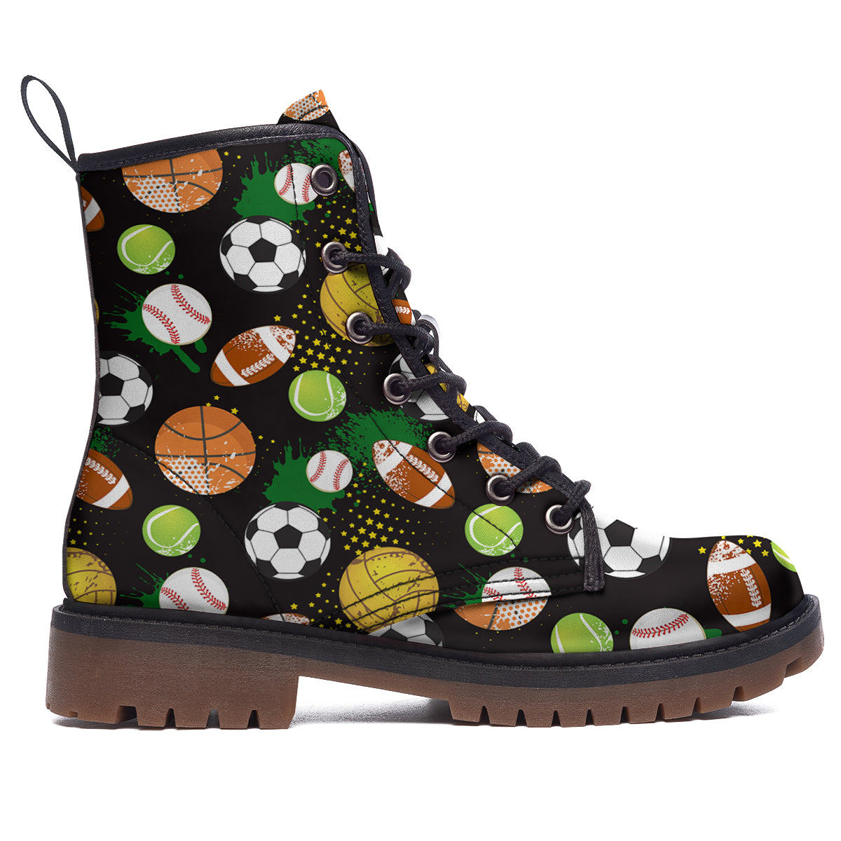 Sport Equipment Print Pattern Work Boots-grizzshop
