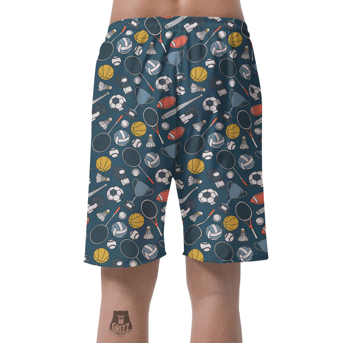 Sport Lacrosse Print Pattern Men's Shorts-grizzshop