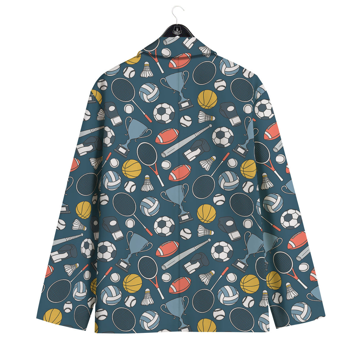 Sport Lacrosse Print Pattern Men's Sport Coat-grizzshop