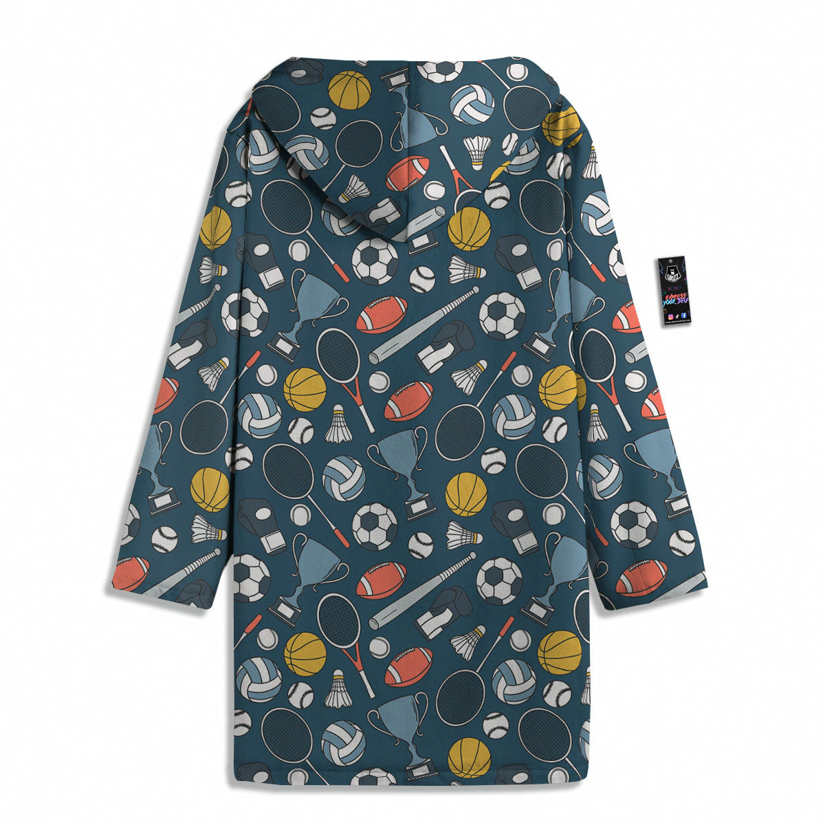 Sport Lacrosse Print Pattern Men's Windbreaker Jacket-grizzshop