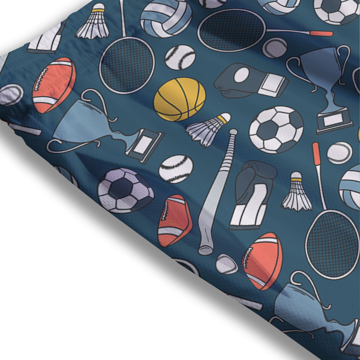 Sport Lacrosse Print Pattern Mesh Shorts