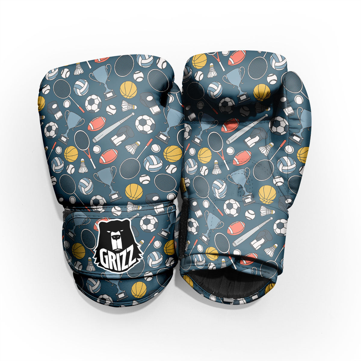 Sport Lacrosse Print Pattern Pro Boxing Glove