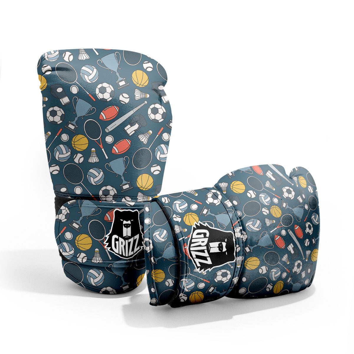 Sport Lacrosse Print Pattern Pro Boxing Glove