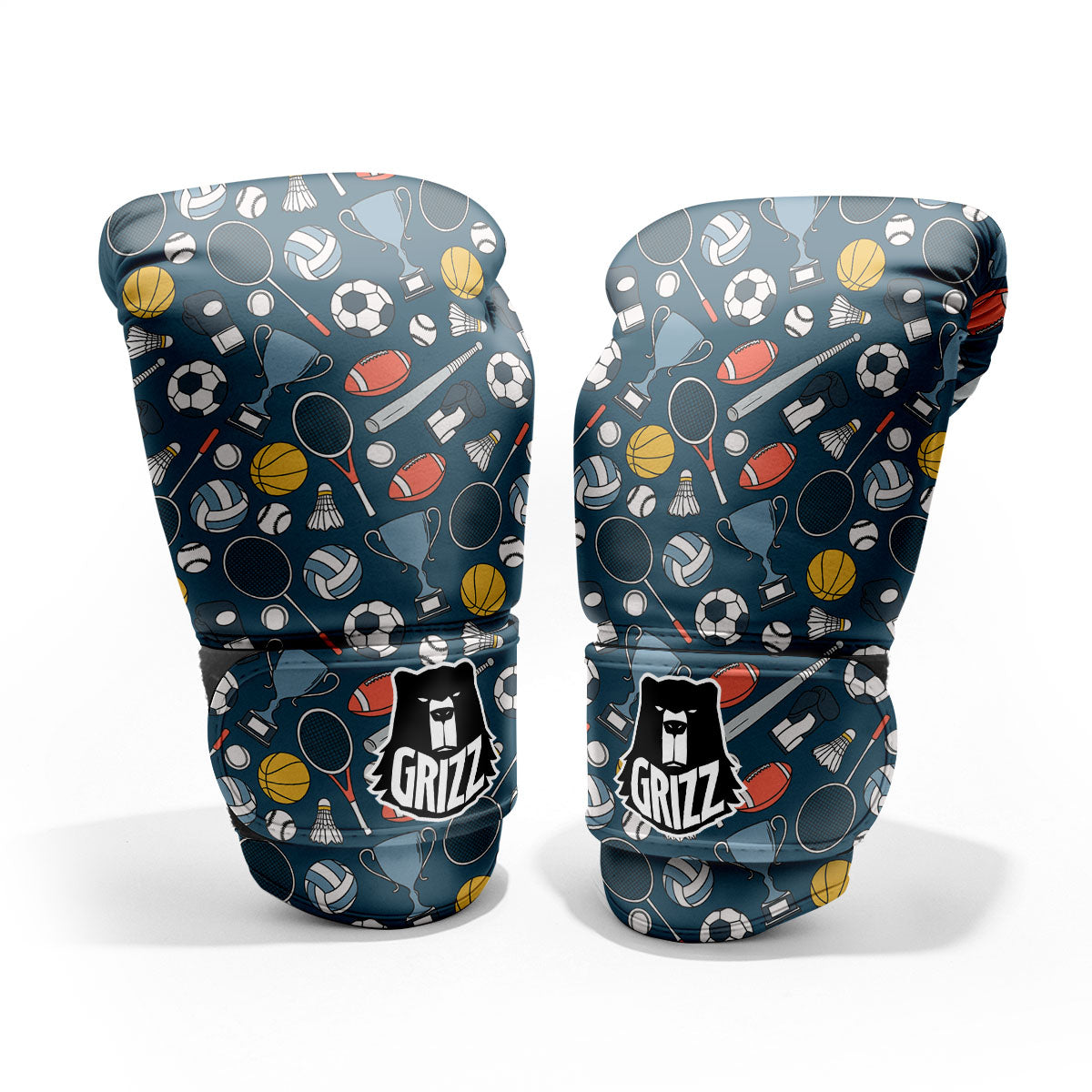 Sport Lacrosse Print Pattern Pro Boxing Glove