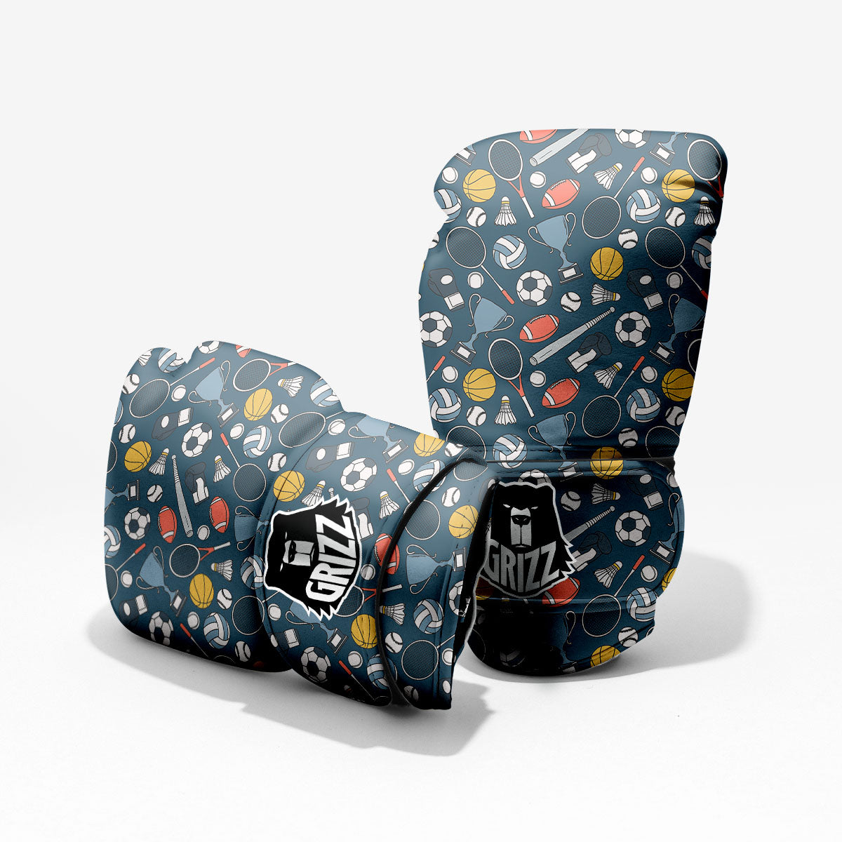 Sport Lacrosse Print Pattern Pro Boxing Glove