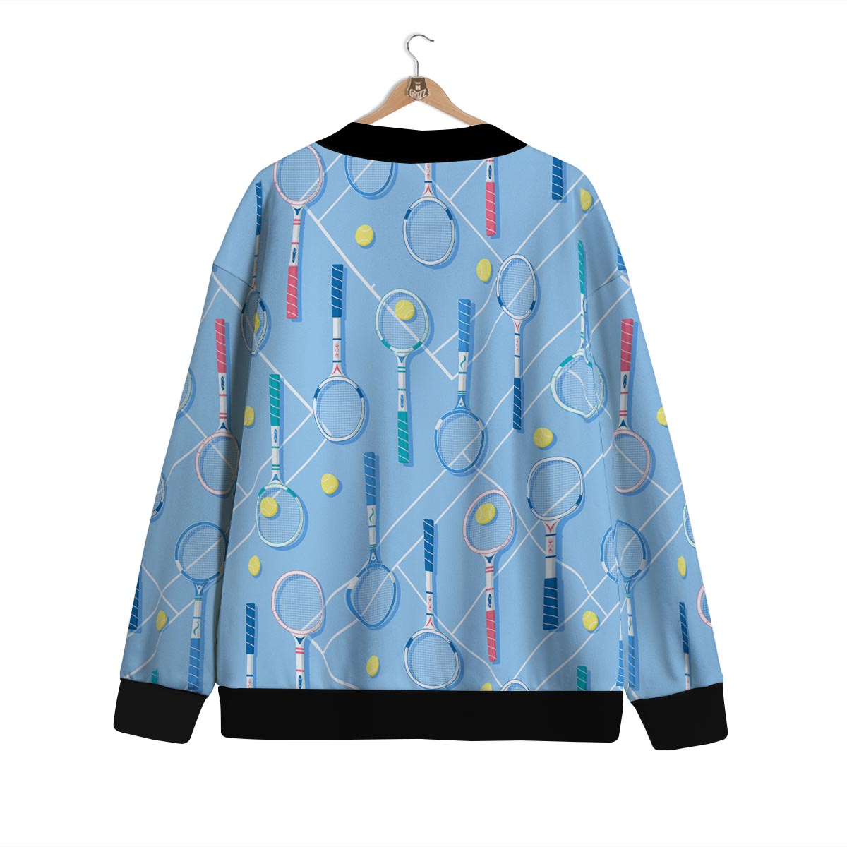 Sport Tennis Print Pattern Cardigan-grizzshop