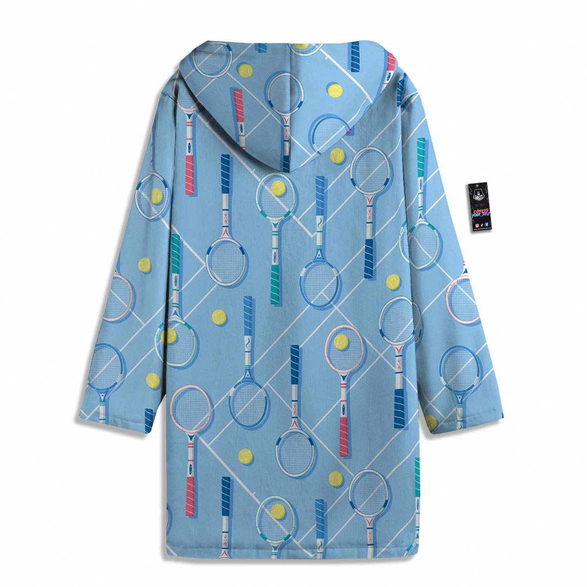 Sport Tennis Print Pattern Men's Windbreaker Jacket-grizzshop