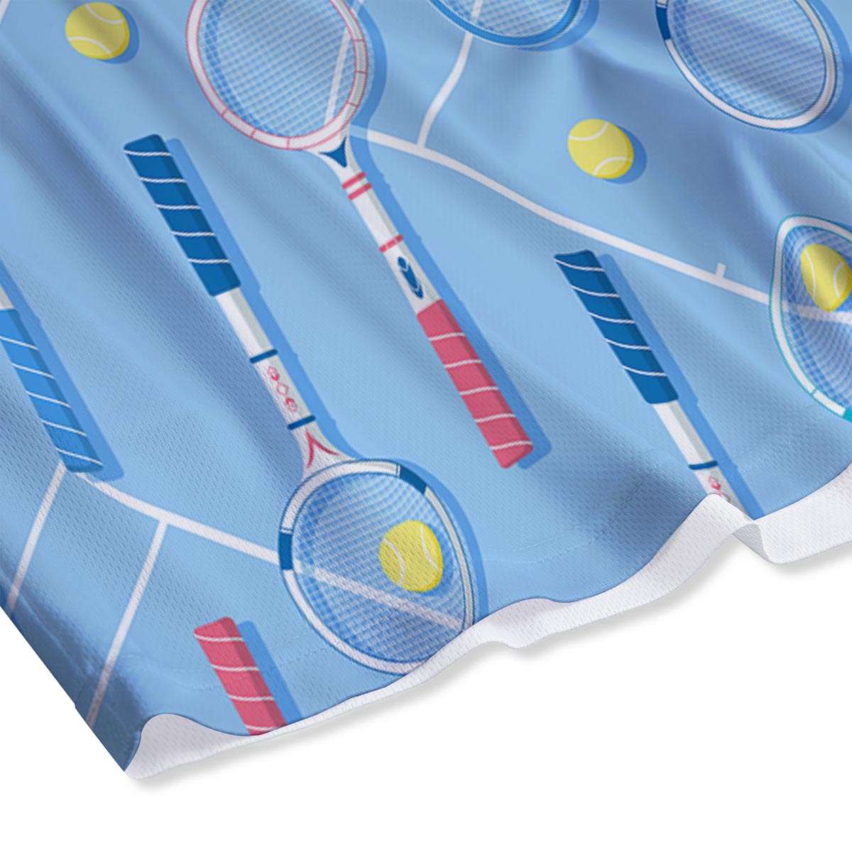 Sport Tennis Print Pattern Mesh Shorts