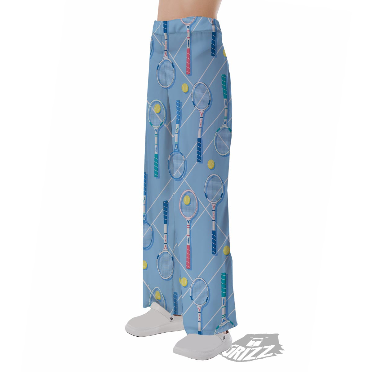 Sport Tennis Print Pattern Pajama Pants-grizzshop