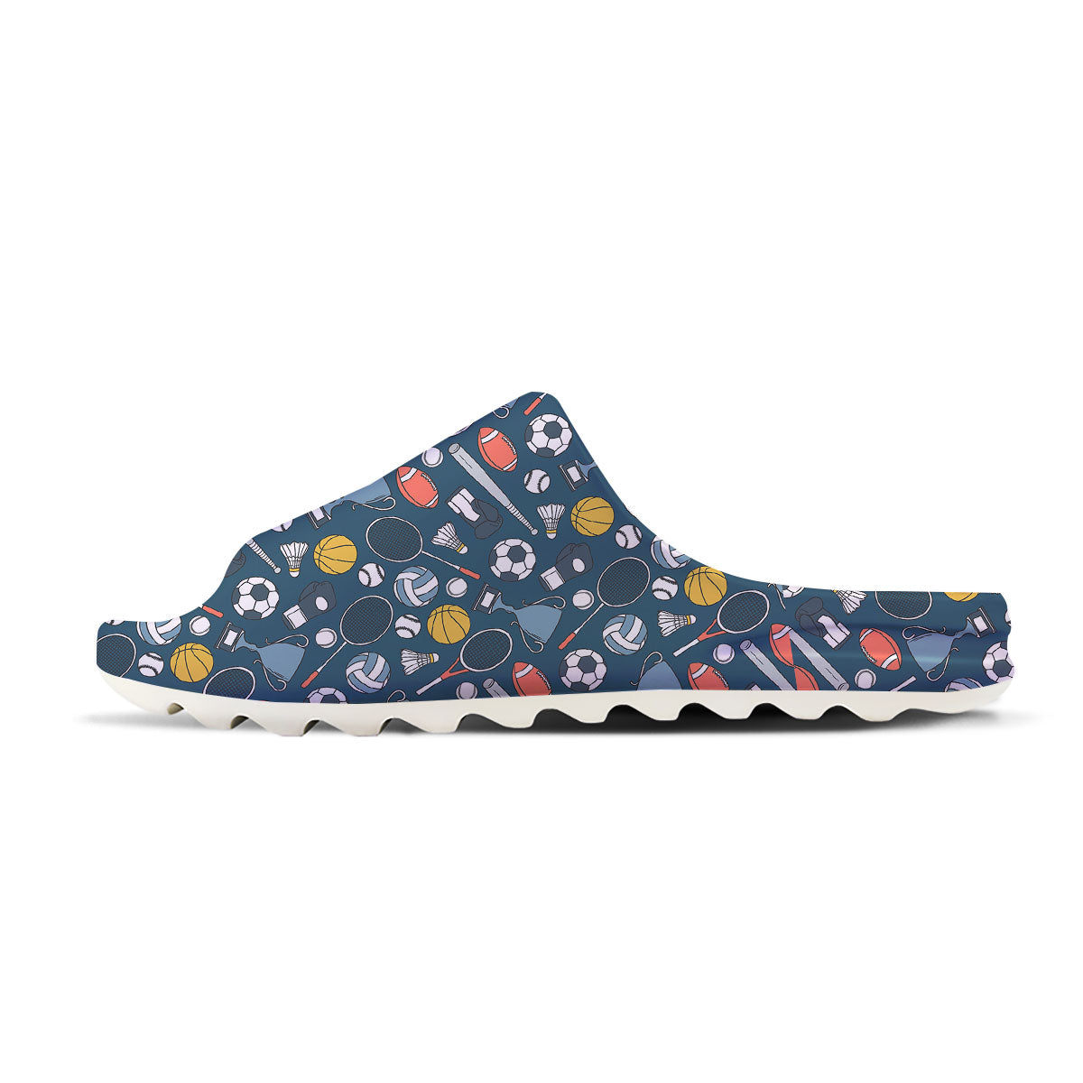 Sport Lacrosse Print Pattern Sandals-grizzshop