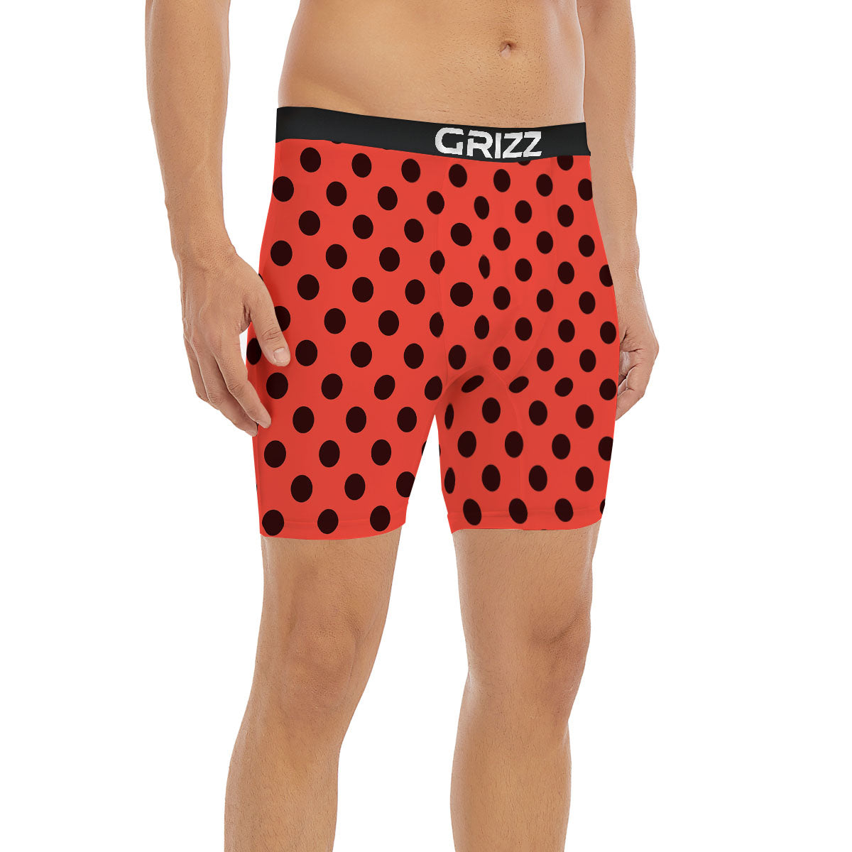 Spots Ladybug Print Pattern Boxer Briefs-grizzshop