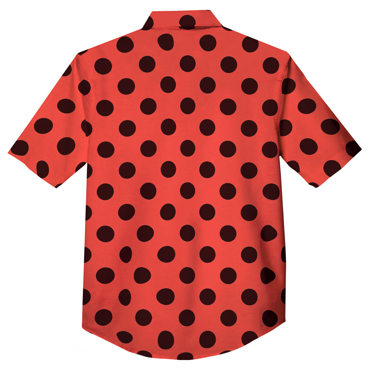 Spots Ladybug Print Pattern Button Up Shirt-grizzshop