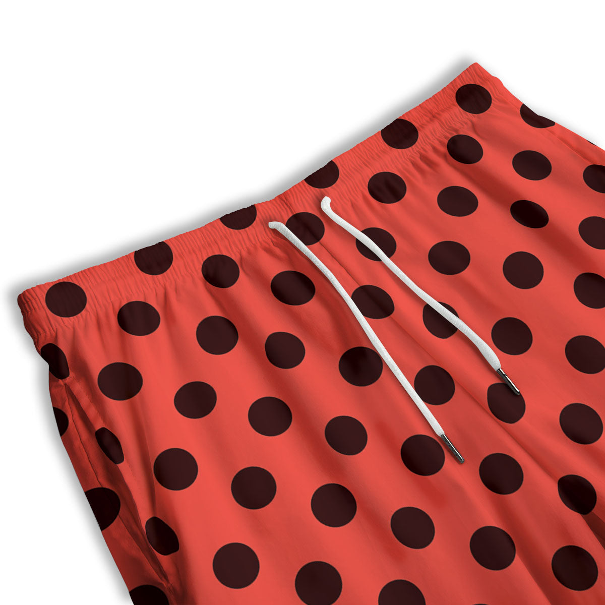 Spots Ladybug Print Pattern Men's Athletic Shorts-grizzshop