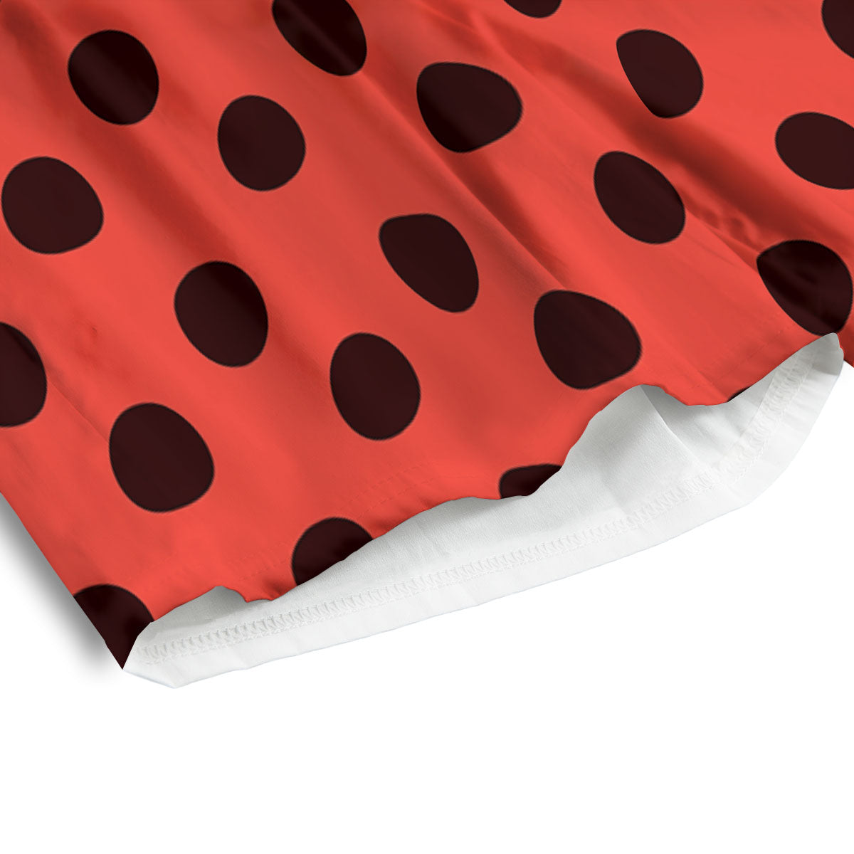 Spots Ladybug Print Pattern Men's Athletic Shorts-grizzshop