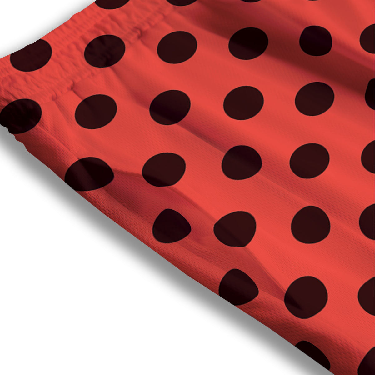 Spots Ladybug Print Pattern Mesh Shorts-grizzshop