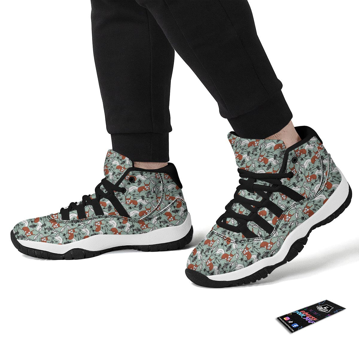 Squirrel Black Bball Shoes-grizzshop