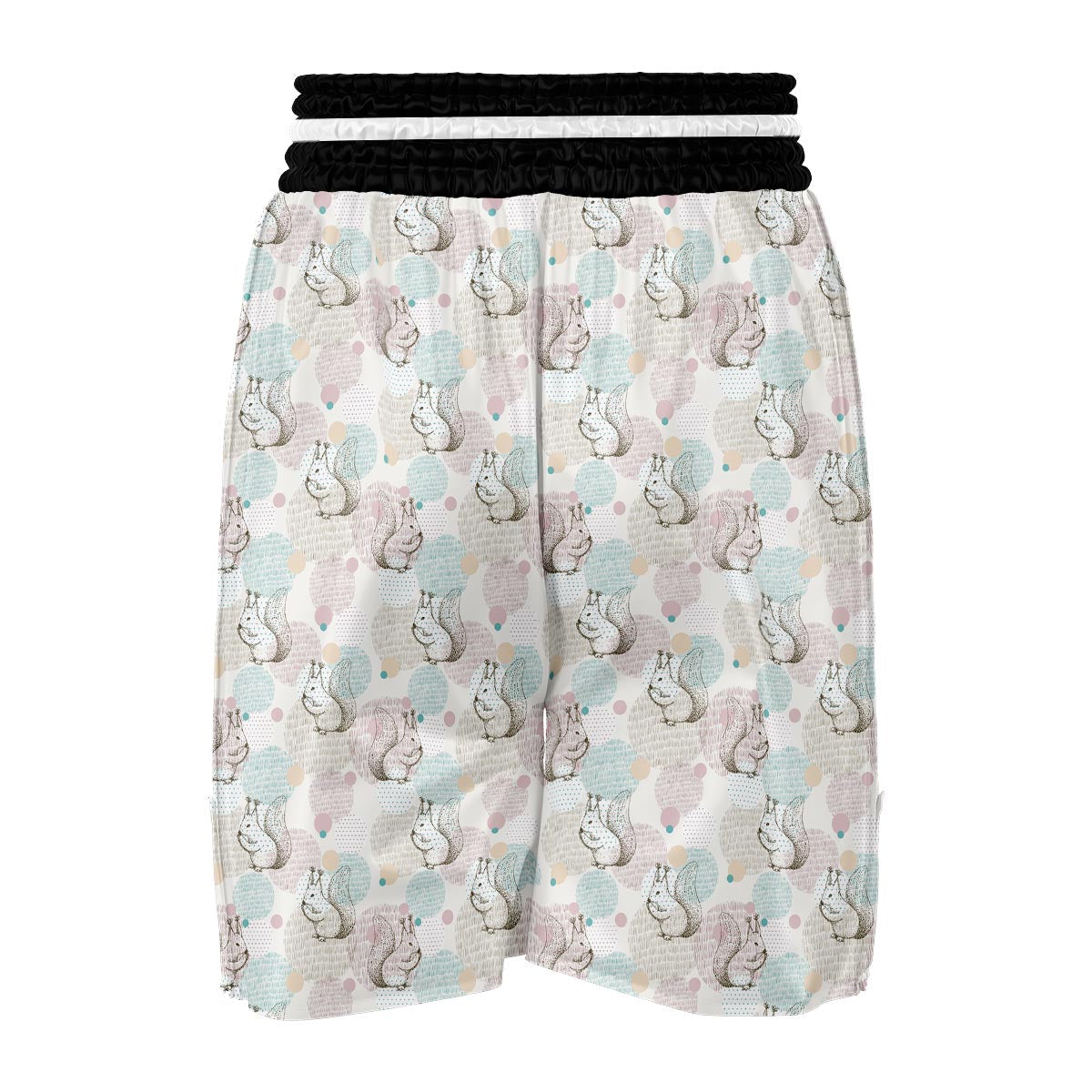 Squirrel Pattern Boxing Shorts-grizzshop