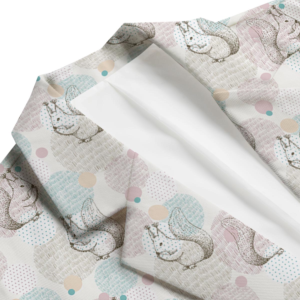 Squirrel Pattern Men's Blazer-grizzshop