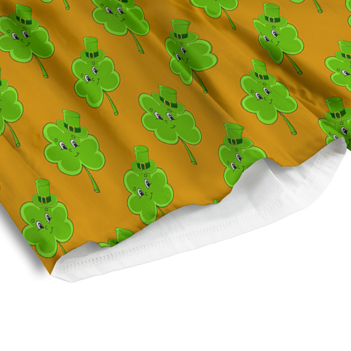 Striped Ladybug Print Pattern Men's Athletic Shorts