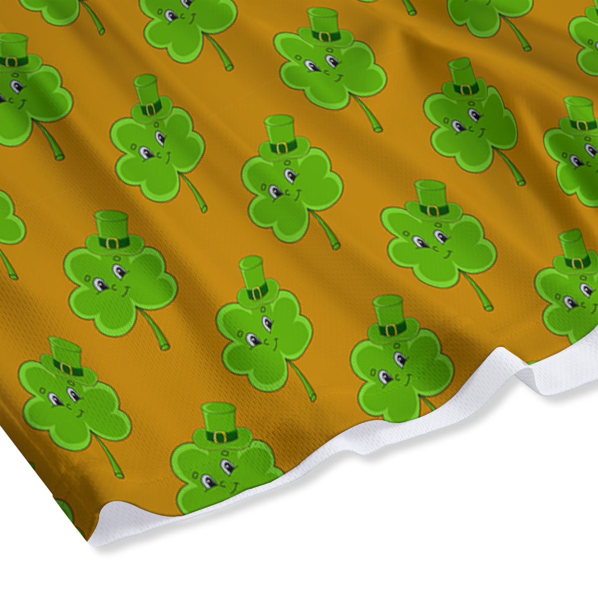 St. Patrick's Day Cute Clover Print Mesh Shorts