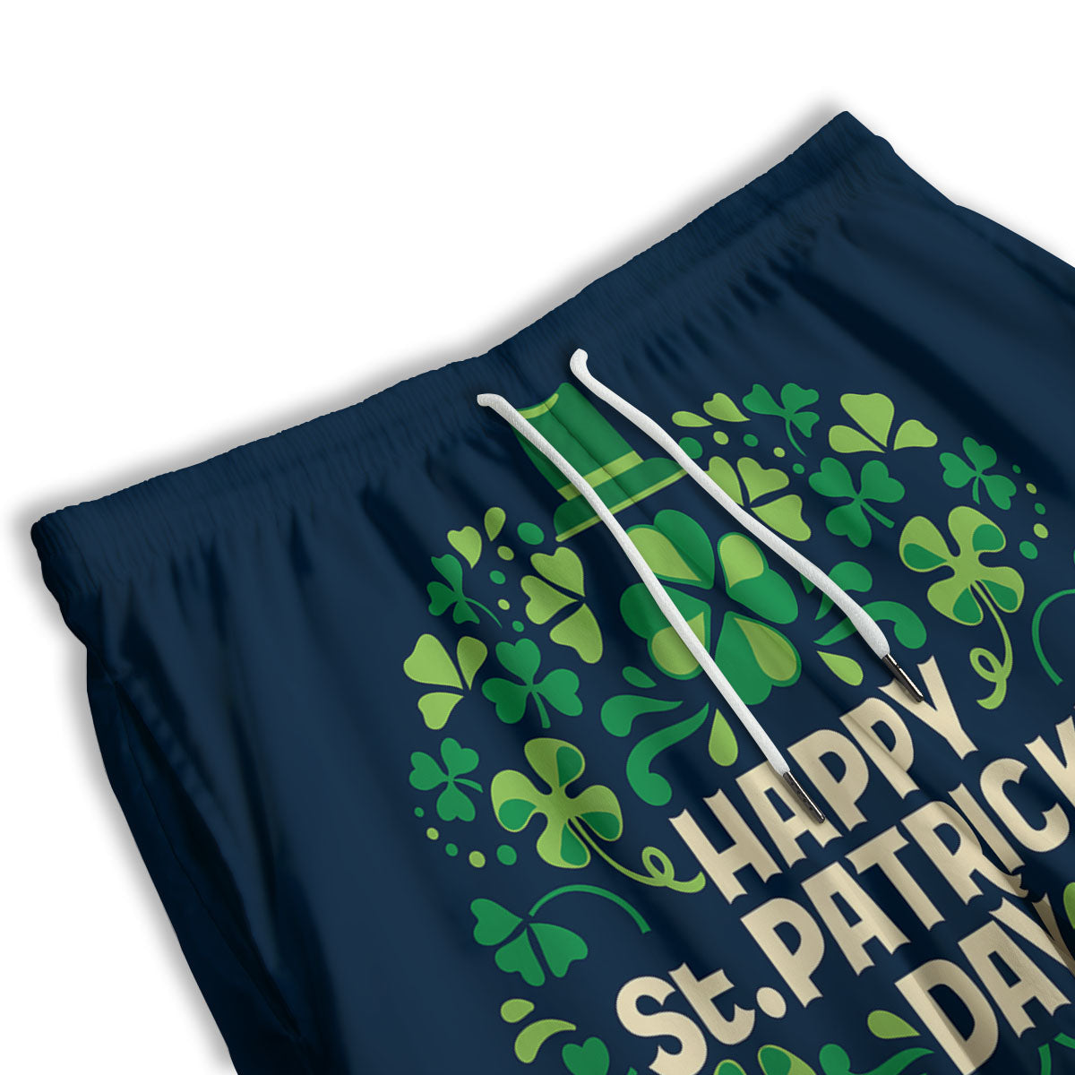 Striped Merry Christmas Print Pattern Men's Athletic Shorts