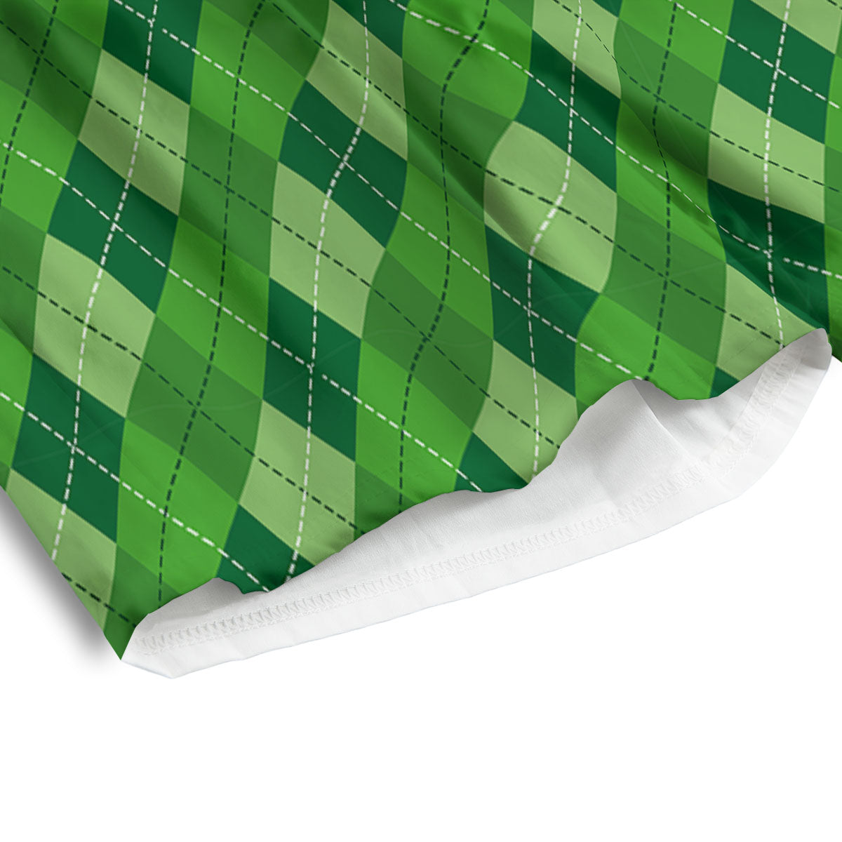 Striped Pineapple Print Pattern Men's Athletic Shorts