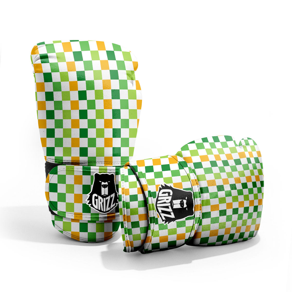 St. Patrick's Day Irish Checkered Print Pro Boxing Glove