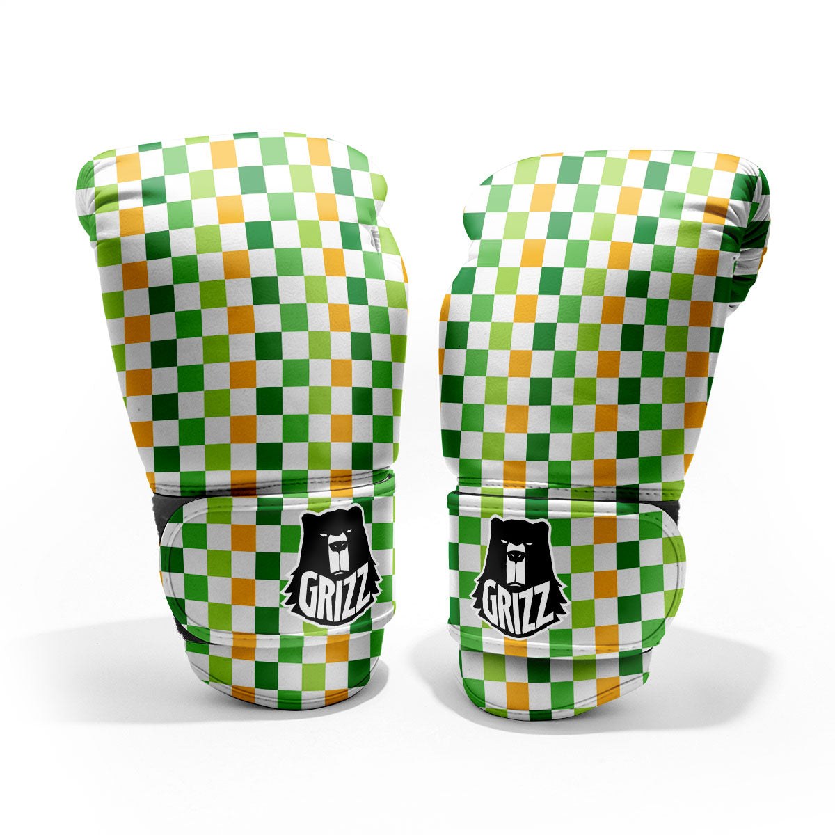 St. Patrick's Day Irish Checkered Print Pro Boxing Glove