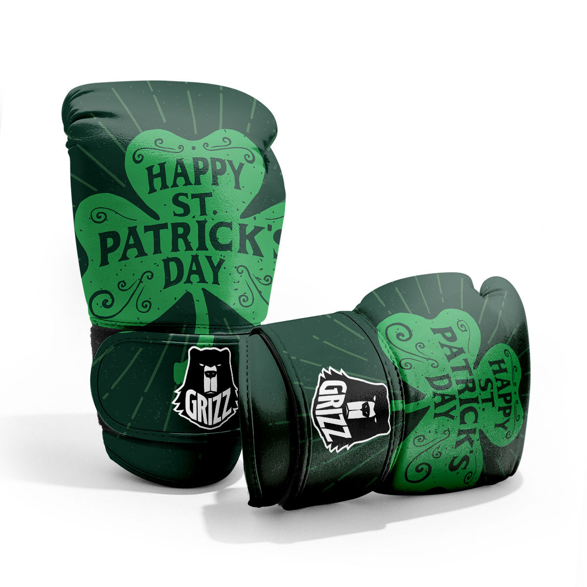 St. Patrick's Day Irish Clover Print Pro Boxing Glove