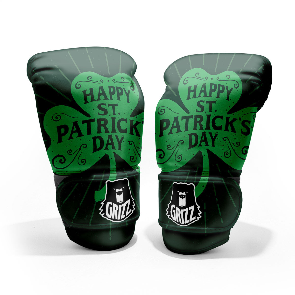 St. Patrick's Day Irish Clover Print Pro Boxing Glove
