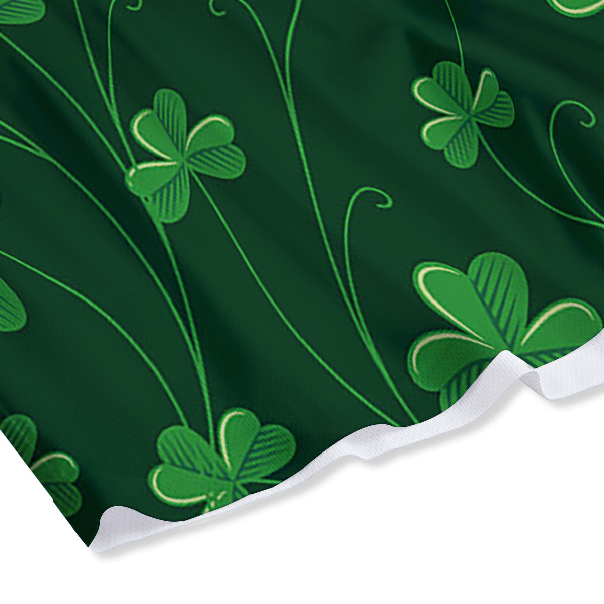 St. Patrick's Day Irish Leaf Print Mesh Shorts