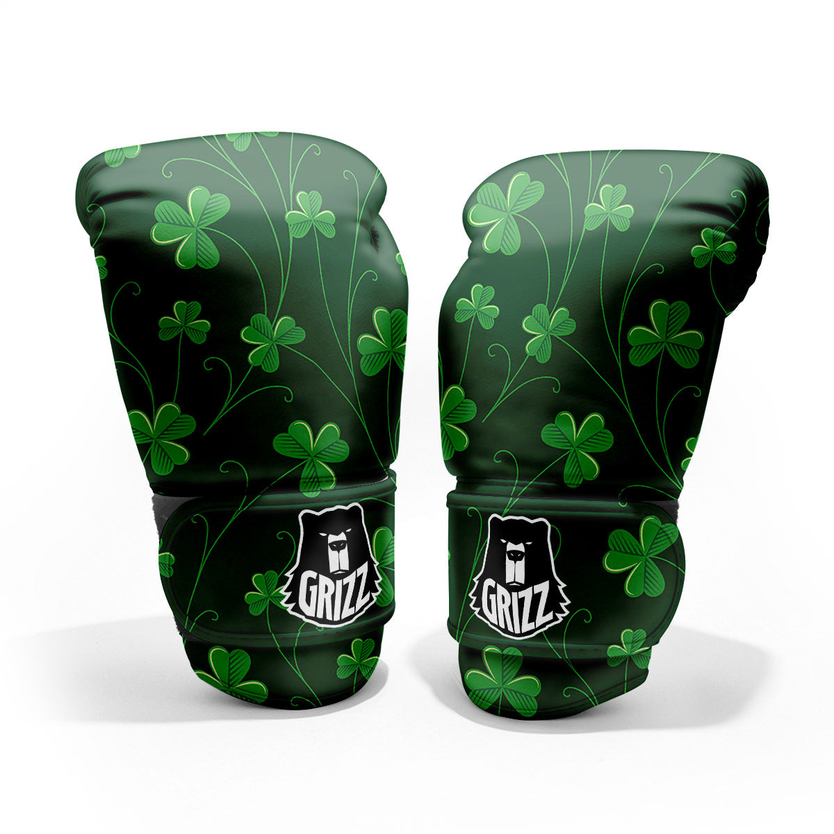 St. Patrick's Day Irish Leaf Print Pro Boxing Glove