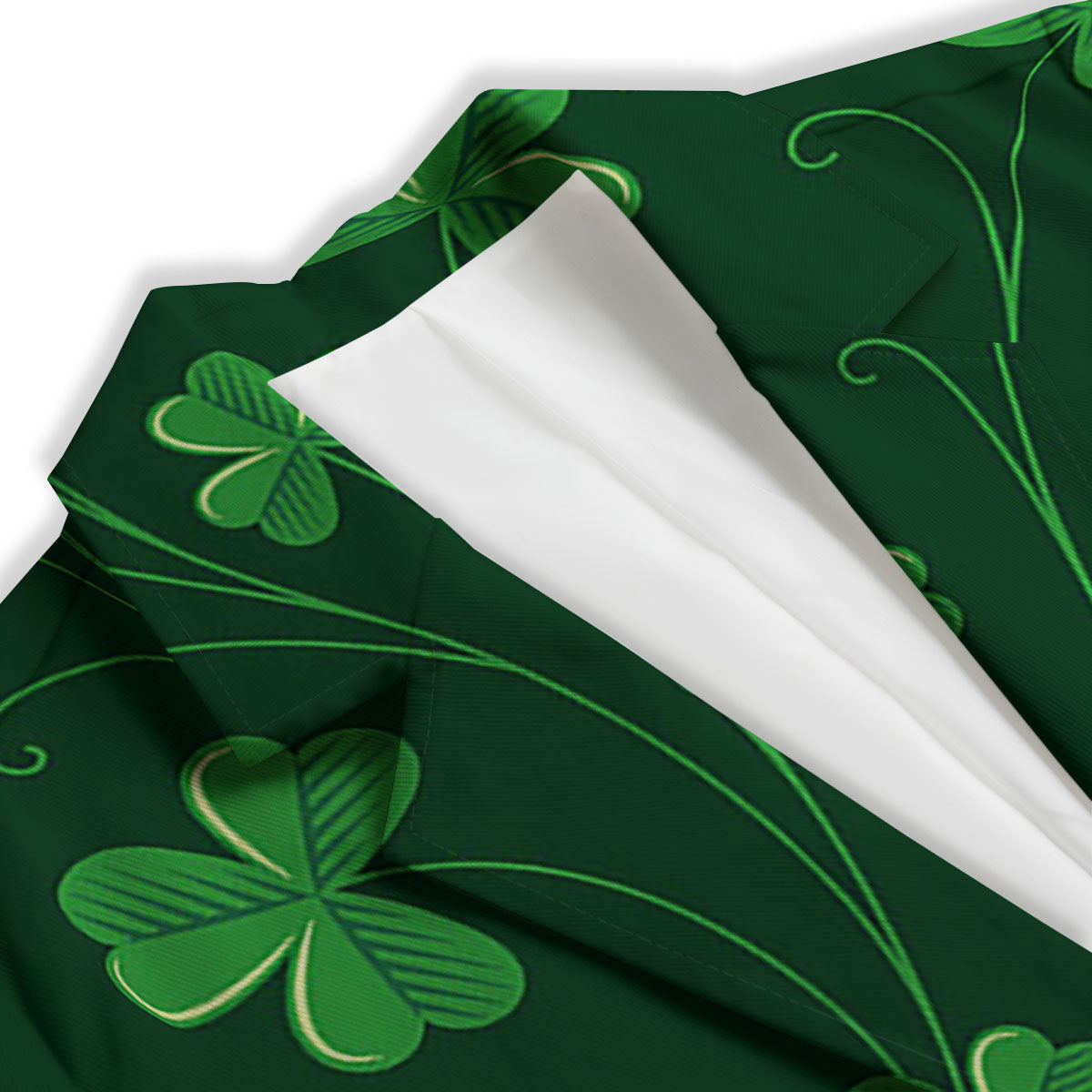 St. Patrick's Day Irish Leaf Print Women's Blazer-grizzshop