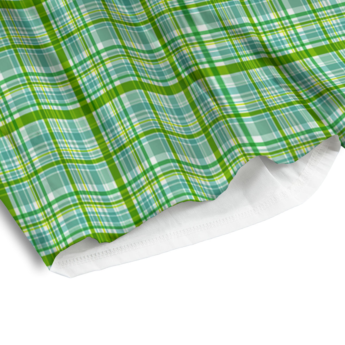 St. Patrick's Day Irish Plaid Print Men's Athletic Shorts