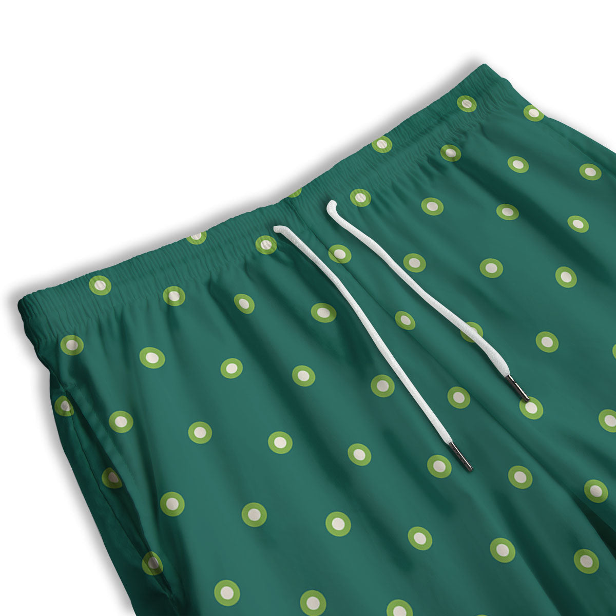 St. Patrick's Day Polka Dot Irish Print Men's Athletic Shorts
