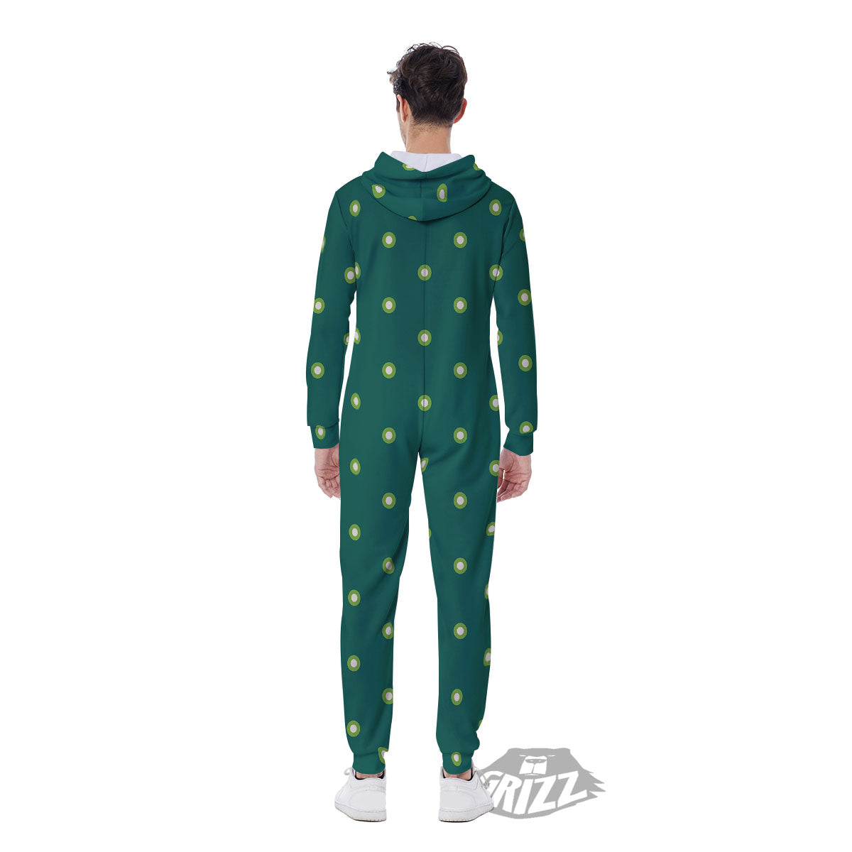 St. Patrick's Day Polka Dot Irish Print Men's Jumpsuit-grizzshop