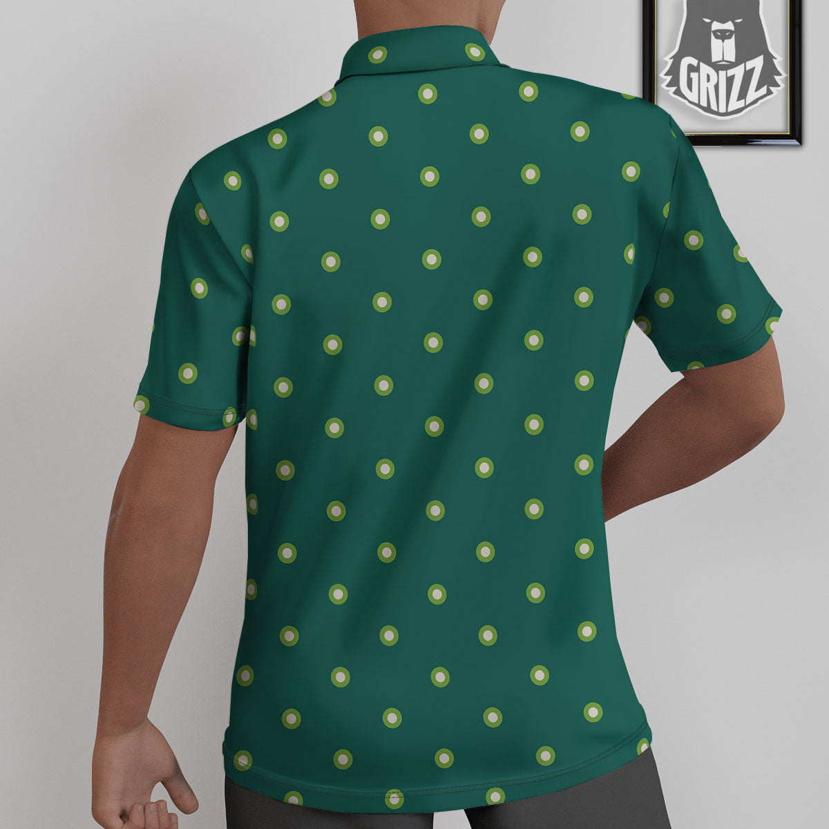 St. Patrick's Day Polka Dot Irish Print Untucked Shirts-grizzshop