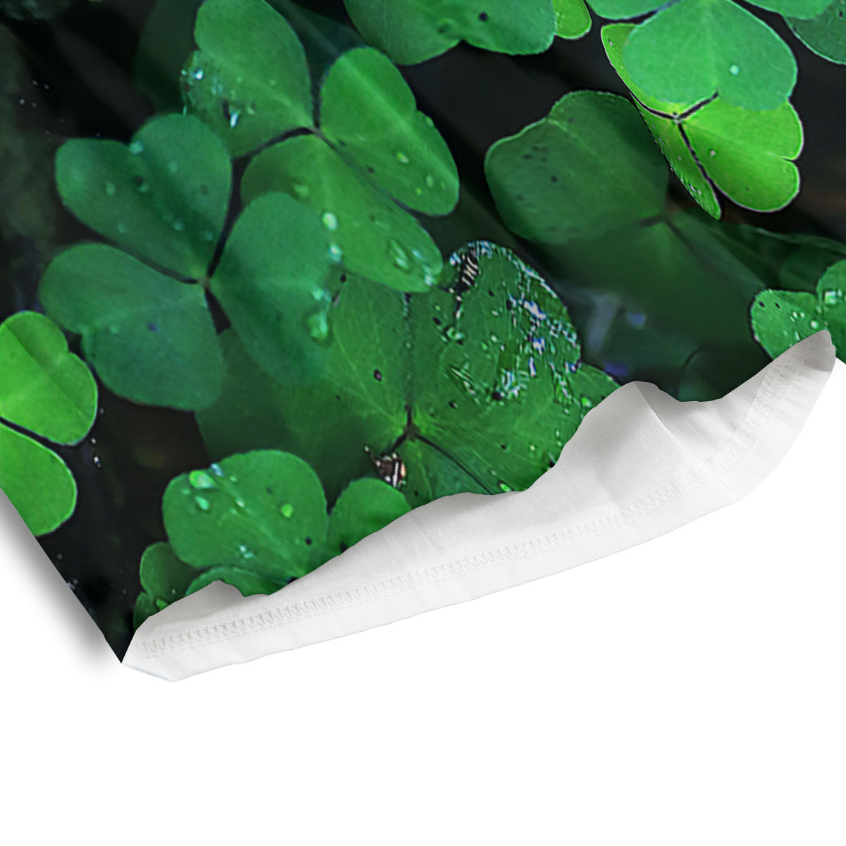 St. Patrick's Day Shamrock Clover Print Men's Athletic Shorts