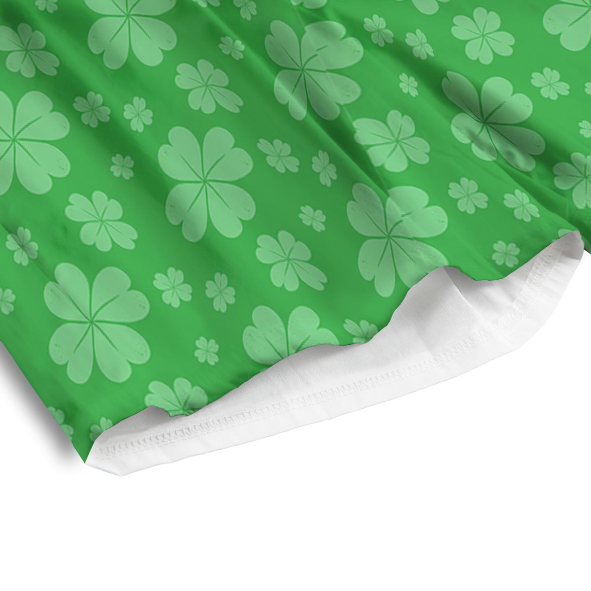 St. Patrick's Day Shamrock Leaf Print Pattern Men's Athletic Shorts