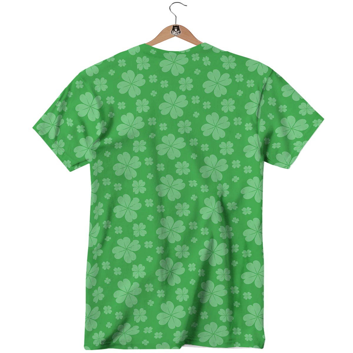St. Patrick's Day Shamrock Leaf Print Pattern T-Shirt-grizzshop