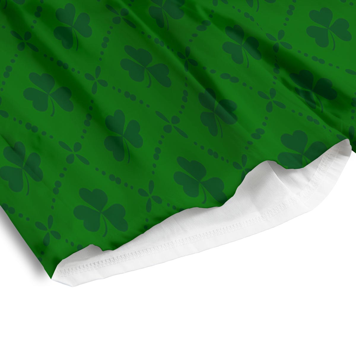 St. Patrick's Day Shamrock Print Pattern Men's Athletic Shorts