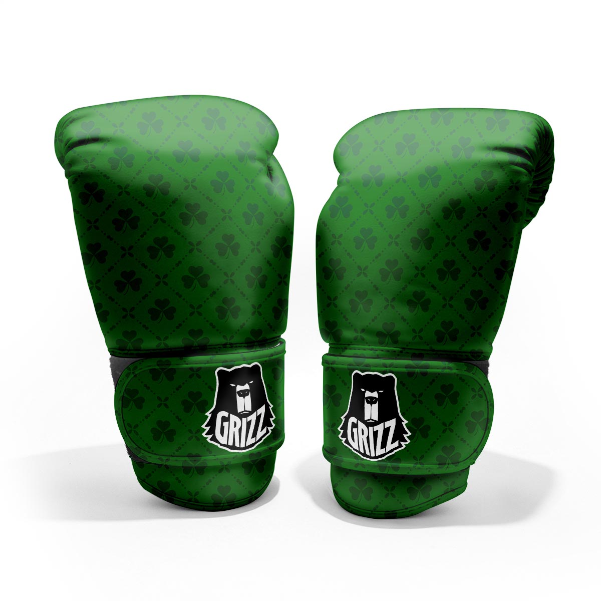 St. Patrick's Day Shamrock Print Pattern Pro Boxing Glove