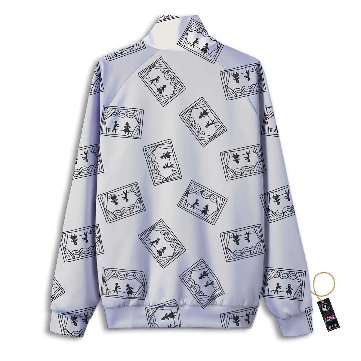 Stage Theater Print Pattern Track Jacket-grizzshop