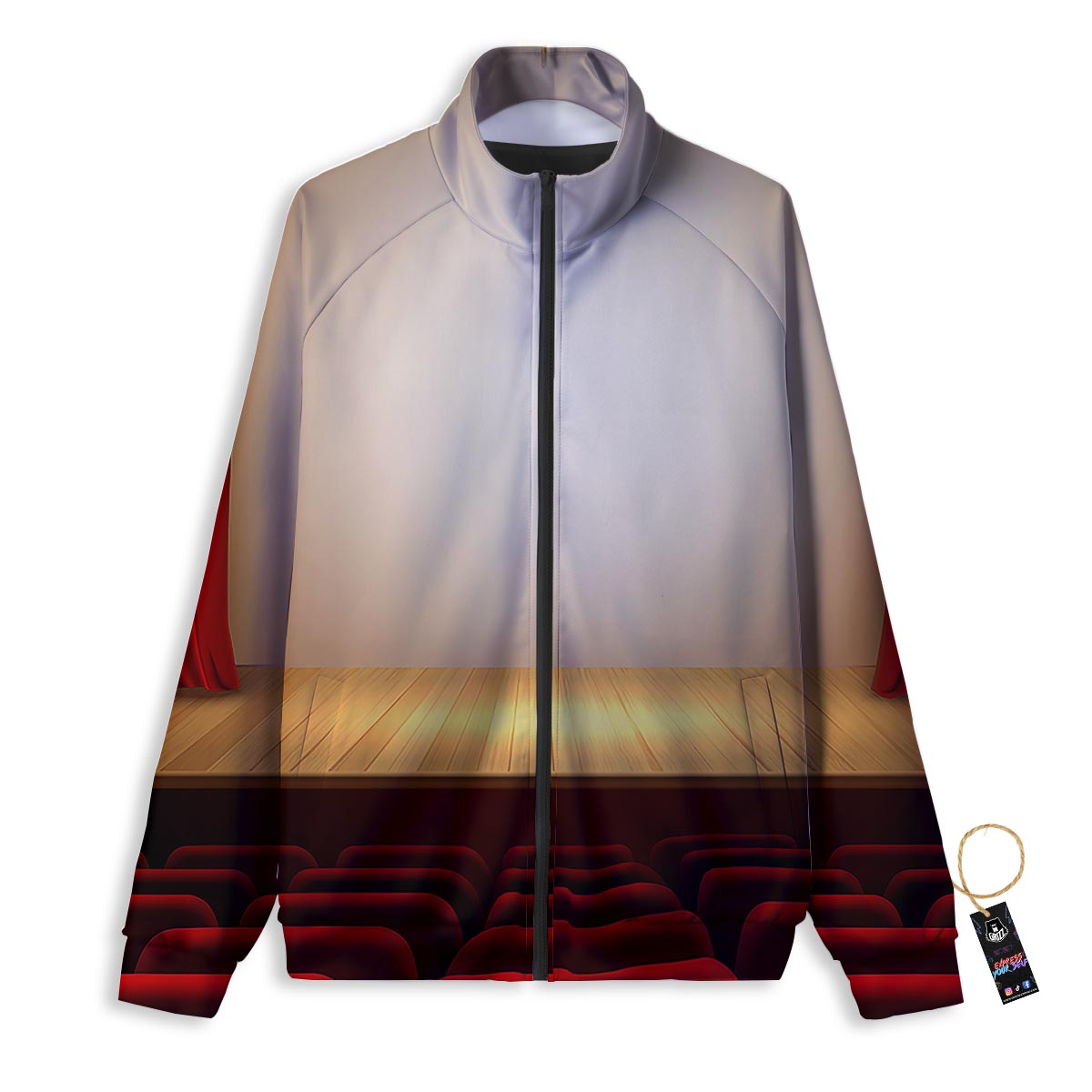 Stage Theater Print Track Jacket-grizzshop