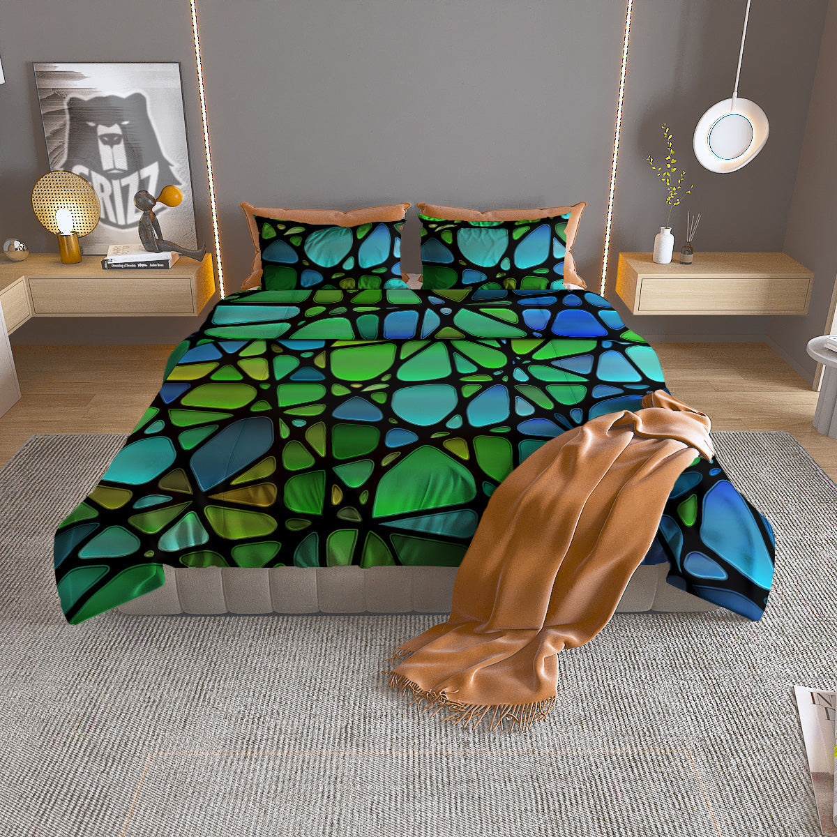 Skull Dreamcatcher Deer Print Duvet Cover Bedding Set